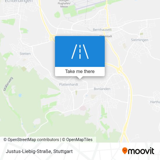 Justus-Liebig-Straße map
