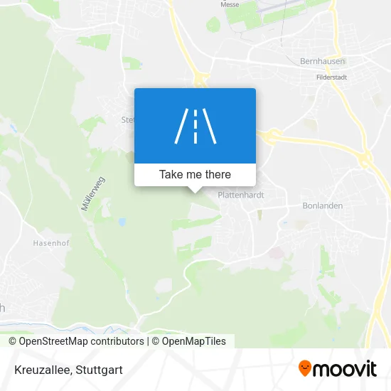 Kreuzallee map