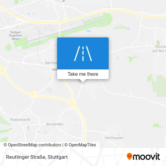 Карта Reutlinger Straße