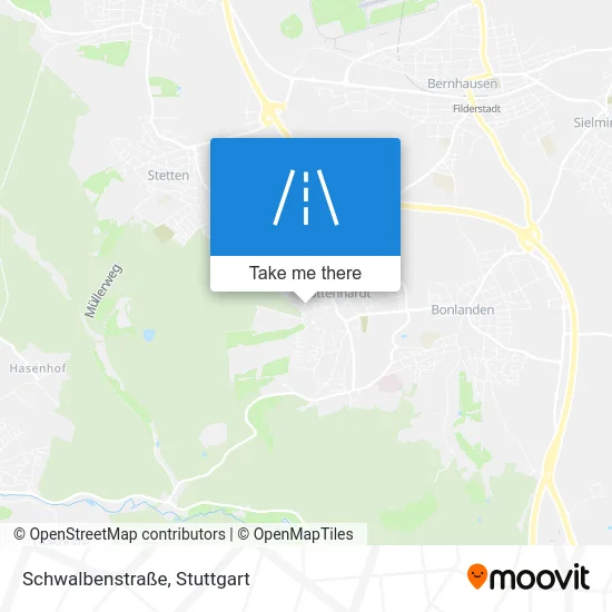Карта Schwalbenstraße