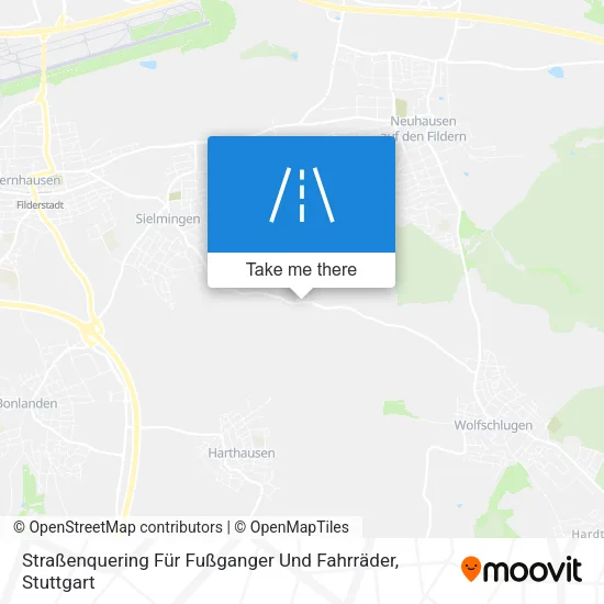 Карта Straßenquering Für Fußganger Und Fahrräder