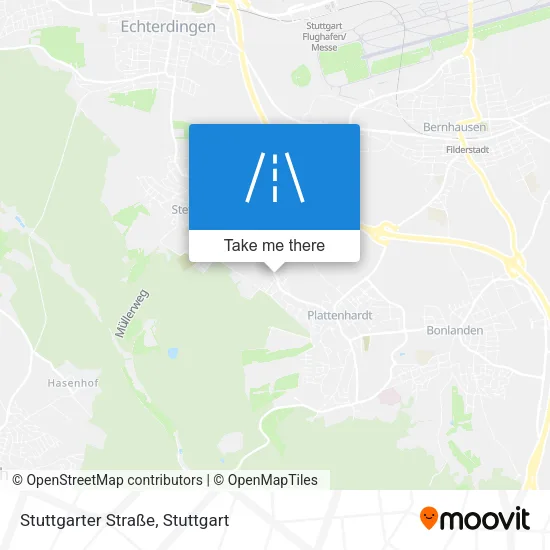 Карта Stuttgarter Straße