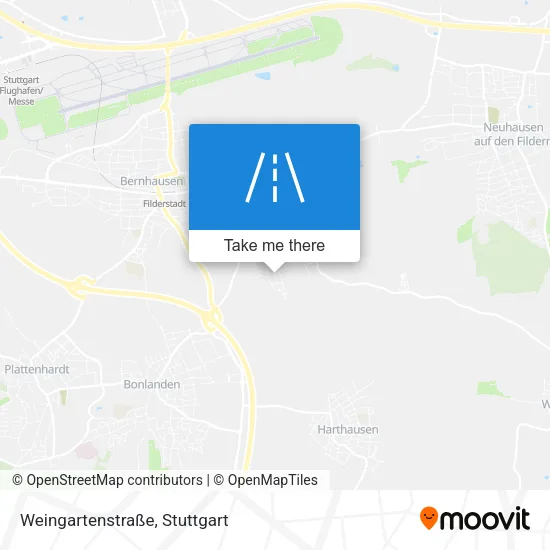 Карта Weingartenstraße