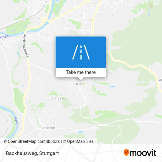Backhausweg map