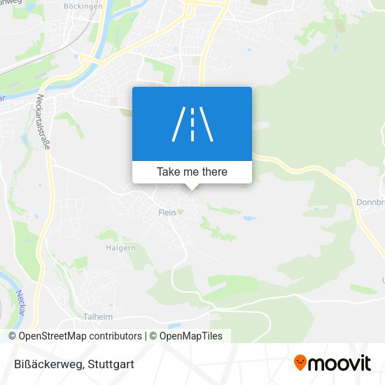 Bißäckerweg map