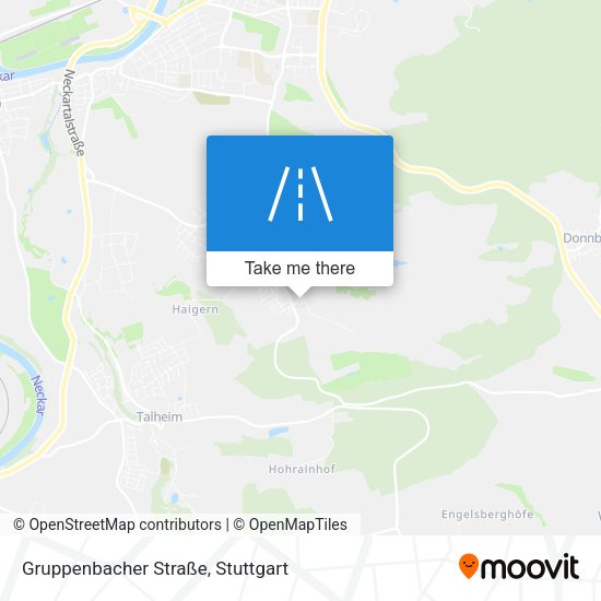 Gruppenbacher Straße map