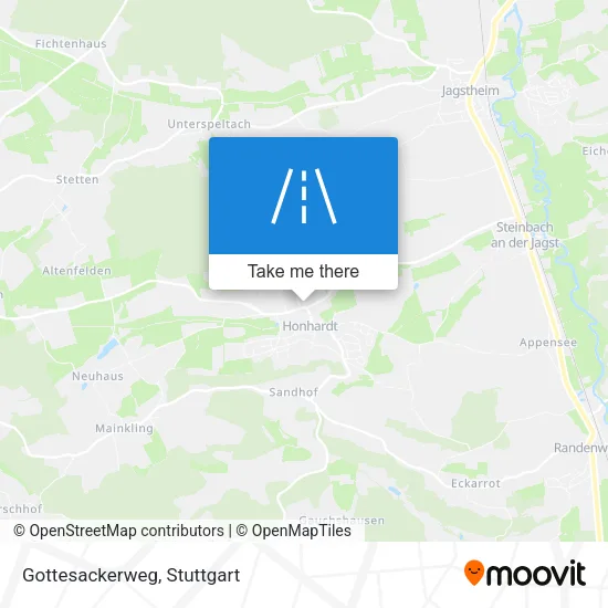 Карта Gottesackerweg