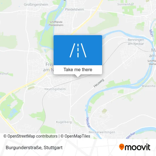 Карта Burgunderstraße