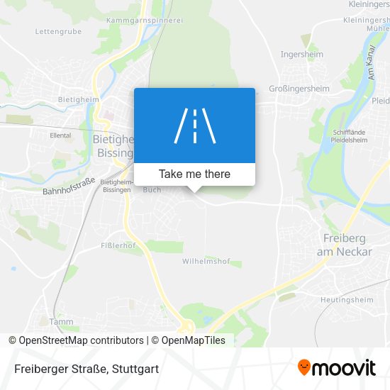 Карта Freiberger Straße