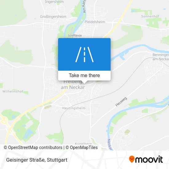 Карта Geisinger Straße
