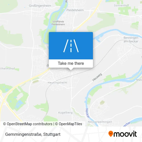 Карта Gemmingenstraße