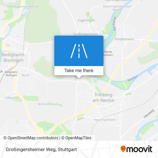 Großingersheimer Weg map