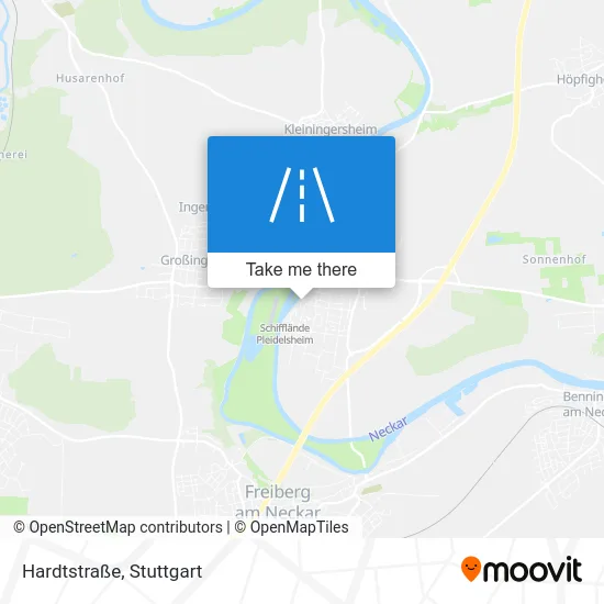 Карта Hardtstraße