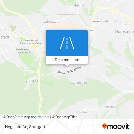 Карта Hegelstraße