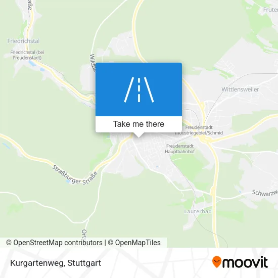 Kurgartenweg map