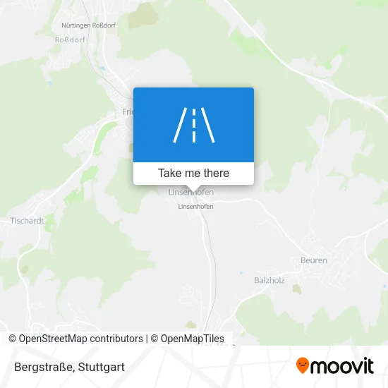 Карта Bergstraße