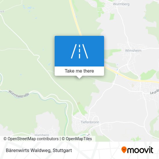 Bärenwirts Waldweg map