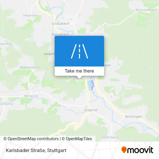 Карта Karlsbader Straße