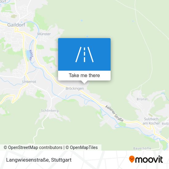 Карта Langwiesenstraße