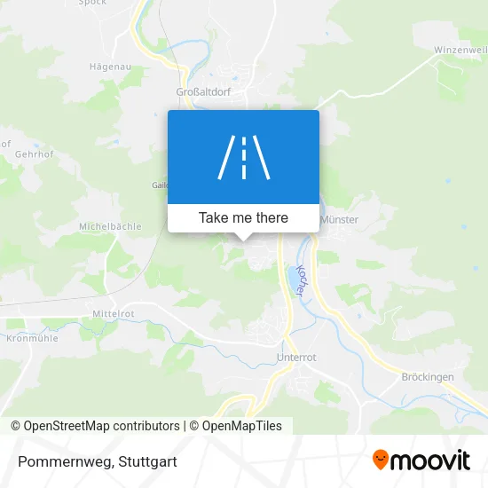 Pommernweg map