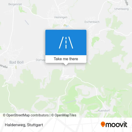Haldenweg map