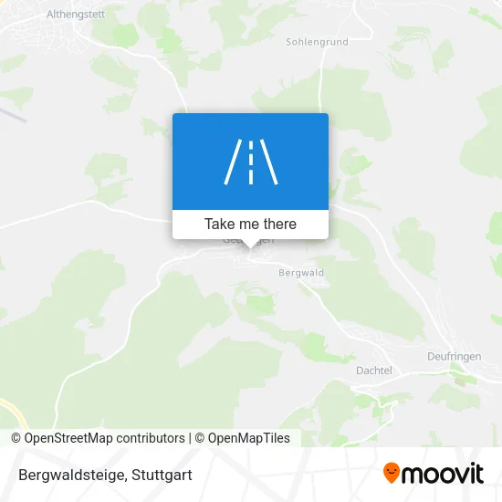 Карта Bergwaldsteige