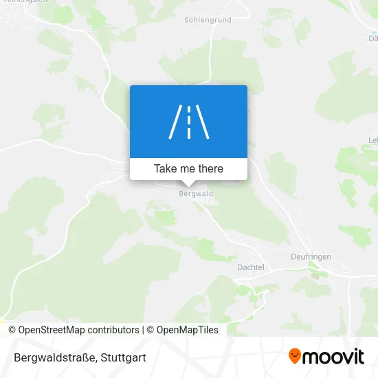 Карта Bergwaldstraße