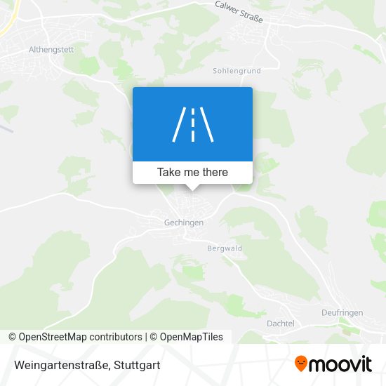 Карта Weingartenstraße