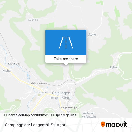 Campingplatz Längental map