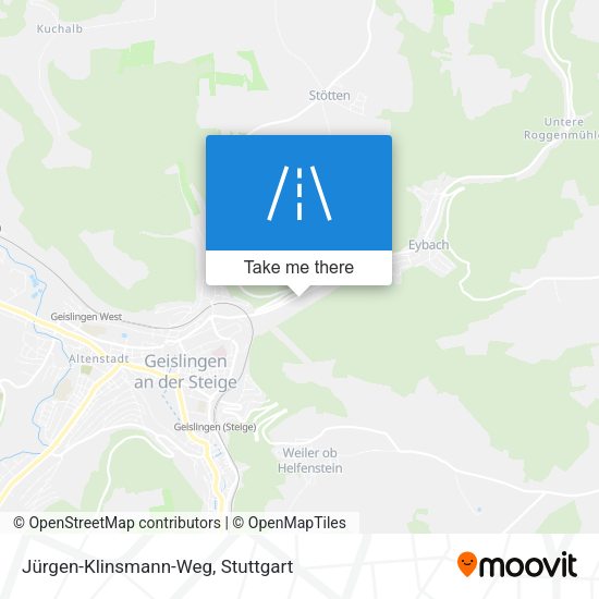 Jürgen-Klinsmann-Weg map