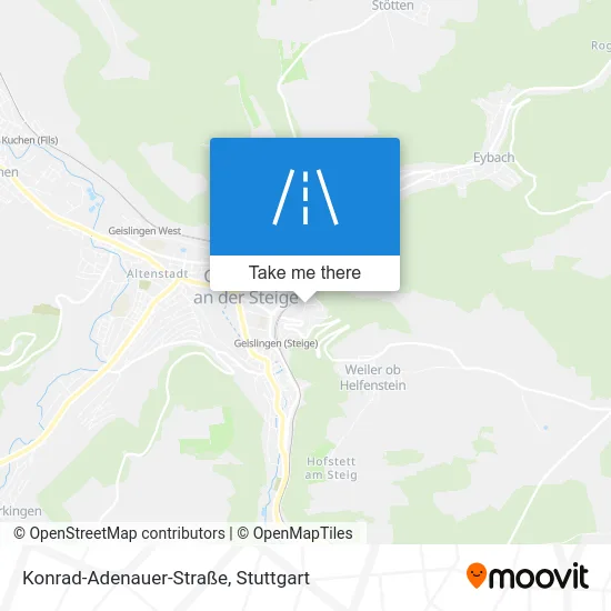 Карта Konrad-Adenauer-Straße