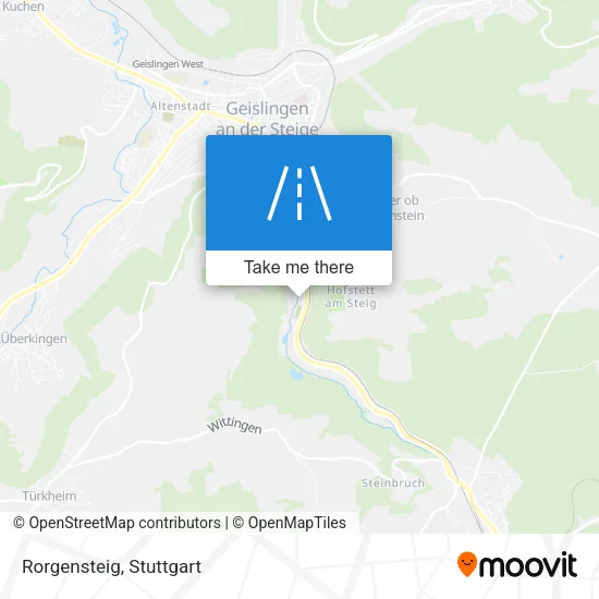 Карта Rorgensteig