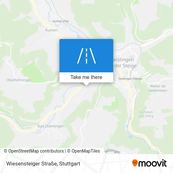 Карта Wiesensteiger Straße