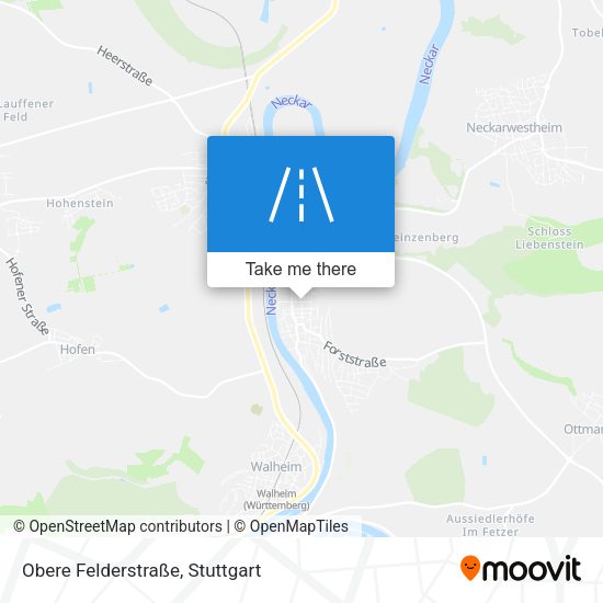 Obere Felderstraße map