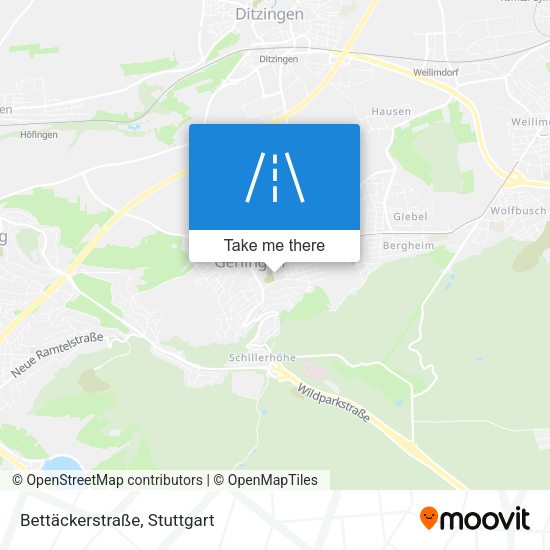 Bettäckerstraße map