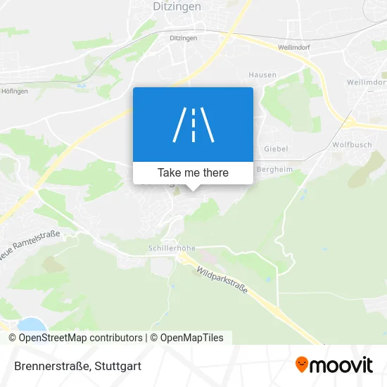 Карта Brennerstraße