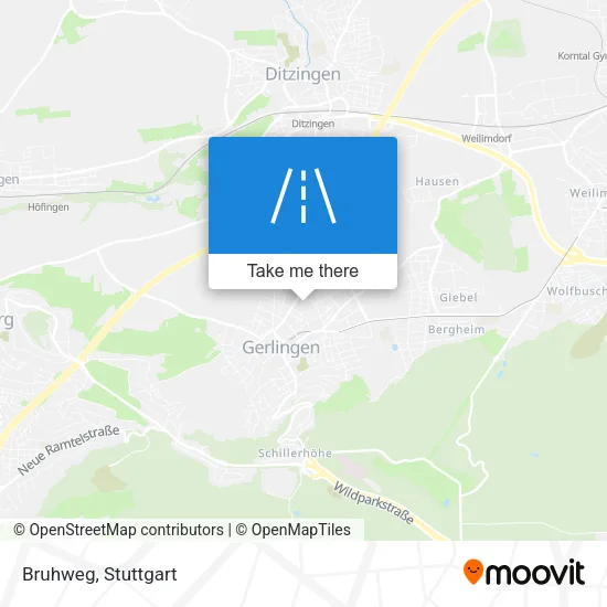 Карта Bruhweg