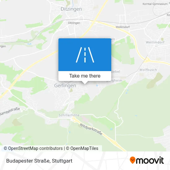 Карта Budapester Straße