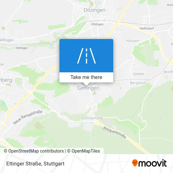 Карта Eltinger Straße