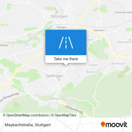Карта Maybachstraße
