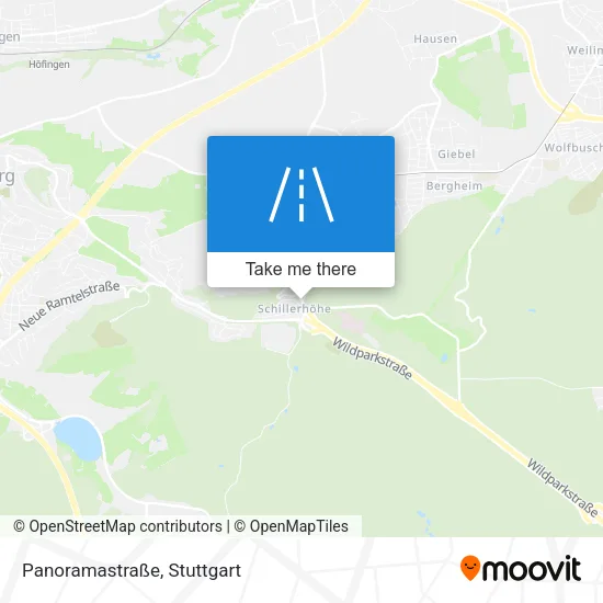 Карта Panoramastraße
