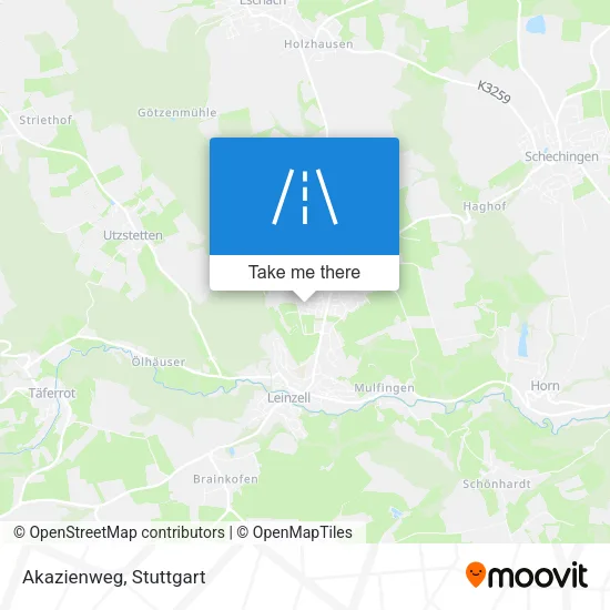Akazienweg map