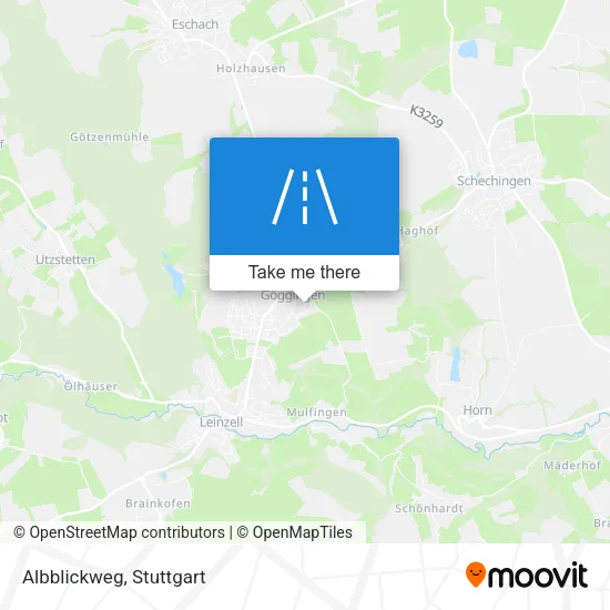 Карта Albblickweg
