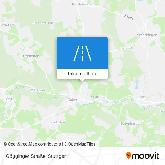 Gögginger Straße map