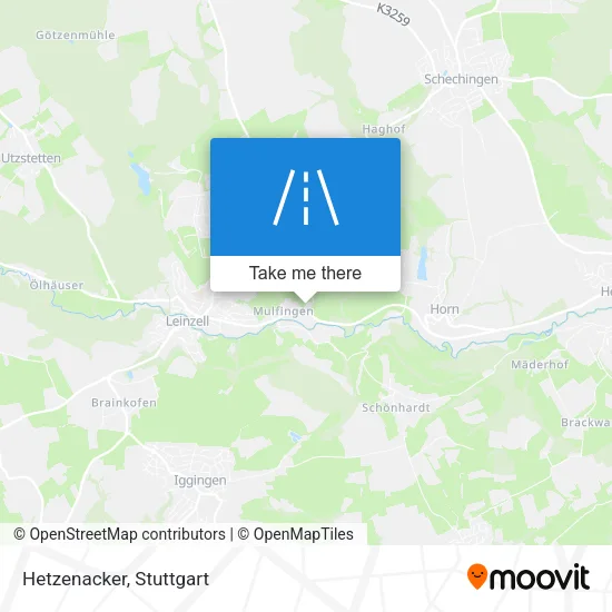 Карта Hetzenacker