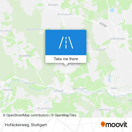 Карта Hofäckerweg