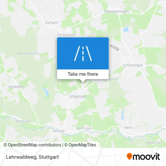 Lehrwaldweg map