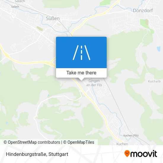 Карта Hindenburgstraße