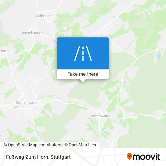 Карта Fußweg Zum Horn