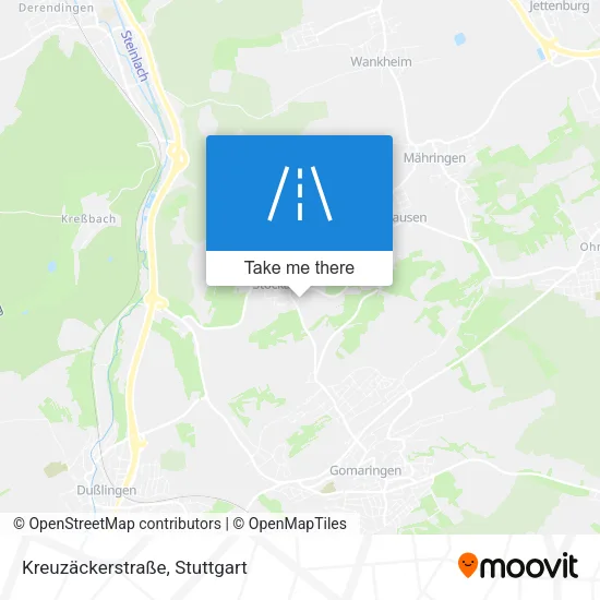 Карта Kreuzäckerstraße